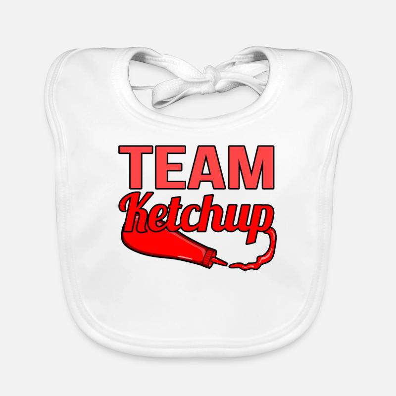 Team ketchup geschenk Baby Bio-Lätzchen