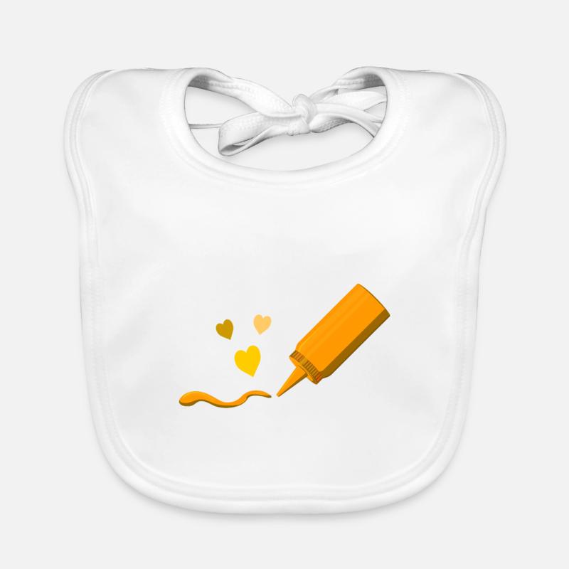 Mustard costume gift Organic Baby Bibs