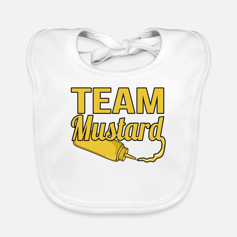 Team Mustard Gift Organic Baby Bibs