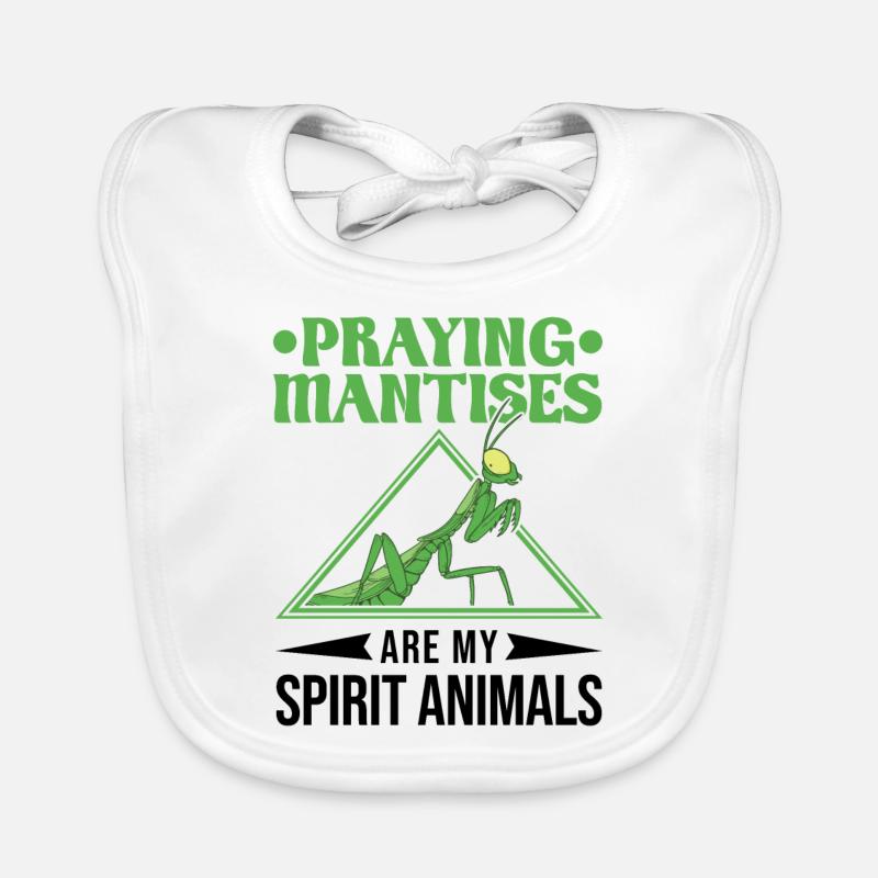 Praying Mantis Mantis Mantis Mantis Mantis Mantis Organic Baby Bibs