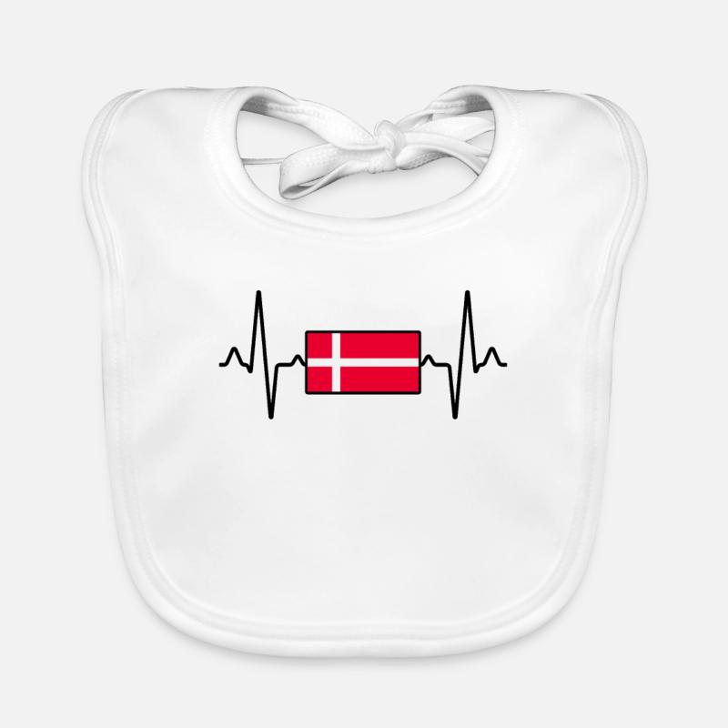 Danemark Heartbeat Bavoir bio Bébé