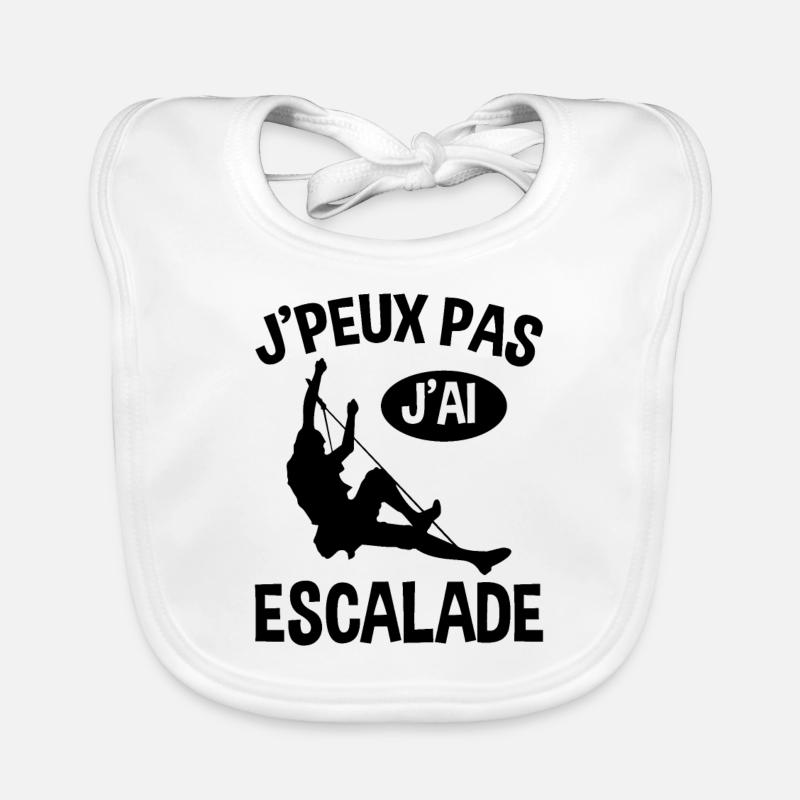 Je Peux Pas J'ai Escalade Bavoir bio Bébé