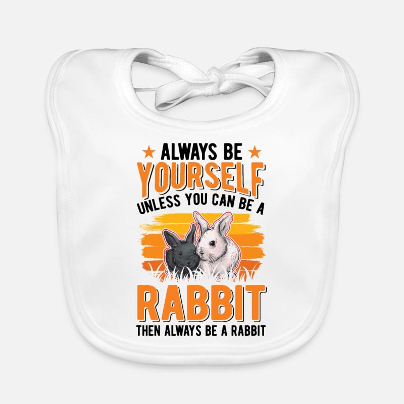 Rabbit Rabbit Rabbit Rabbit Organic Baby Bibs