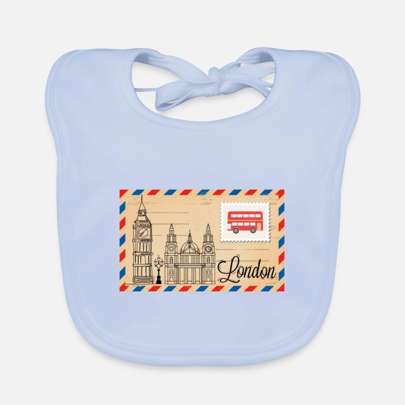 Londres Bavoir bio Bébé