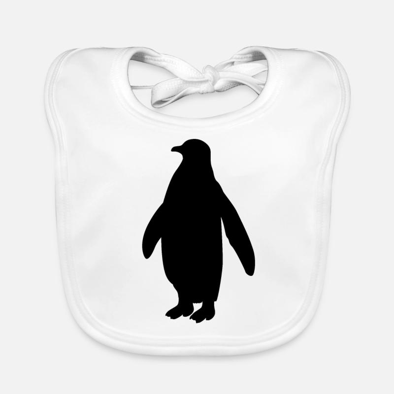 Pinguin Seevogel Meeresvogel Vogel Geschenk Baby Bio-Lätzchen