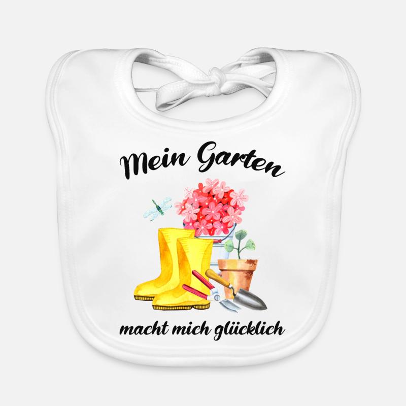 Garten Spruch Gärtner Hobbygärtner Geschenkidee Baby Bio-Lätzchen