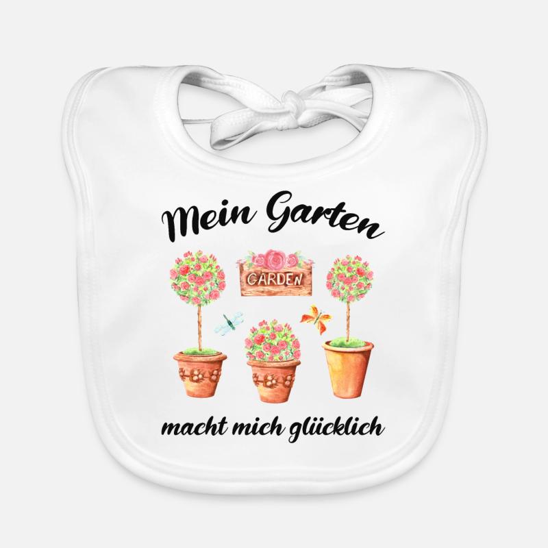 Garten Spruch Gärtner Hobbygärtner Geschenkidee Baby Bio-Lätzchen