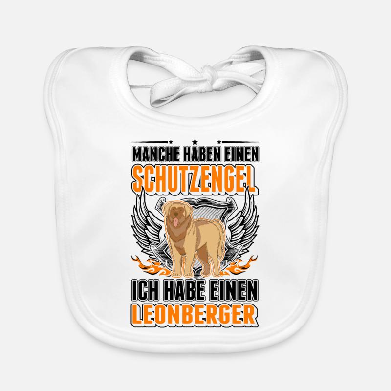 Leonberger Schutzengel Baby Bio-Lätzchen