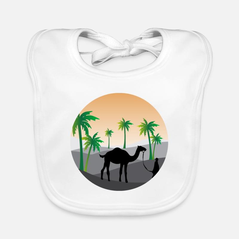 Palm trees Organic Baby Bibs