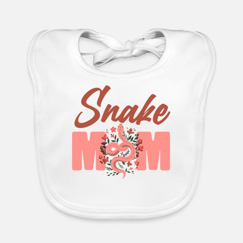 Serpent Serpent Maman Mère Fleur Bavoir bio Bébé