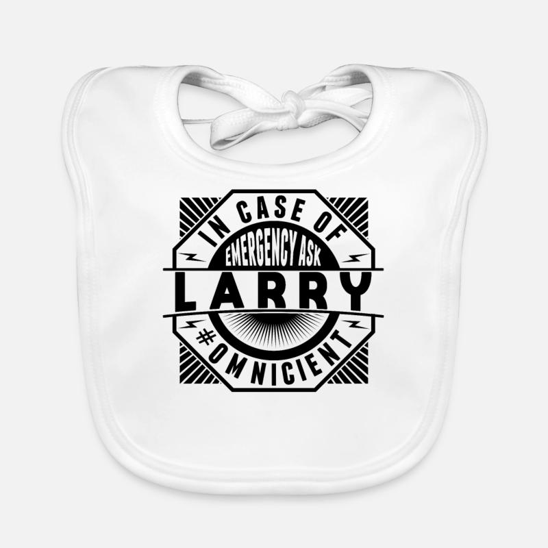 In case of emergency, ask Larry Organic Baby Bibs