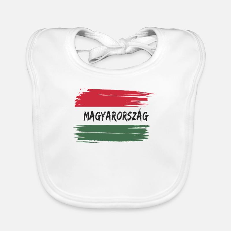Drapeau Magyarorszag Hongrie Bavoir bio Bébé