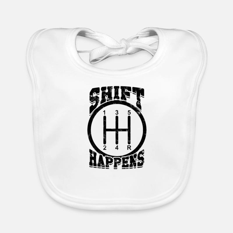 Shift Happens Funny Car Lovers - Voitures de luxe Bavoir bio Bébé