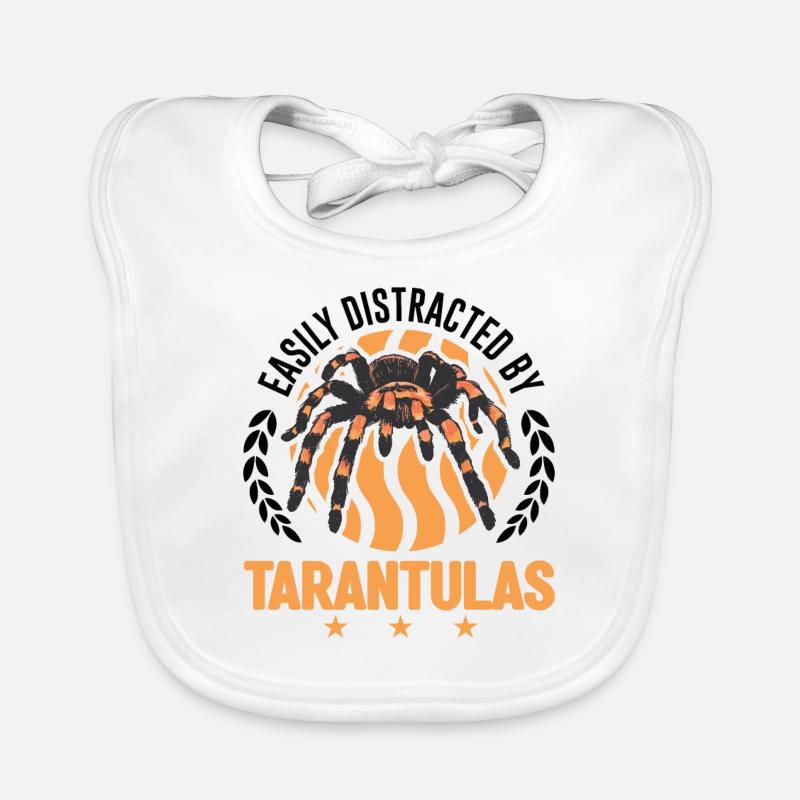 Facilement distrait par Tarantulas Tarantula Bavoir bio Bébé