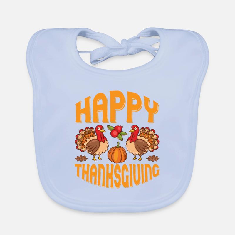 Joyeux Thanksgiving Bavoir bio Bébé