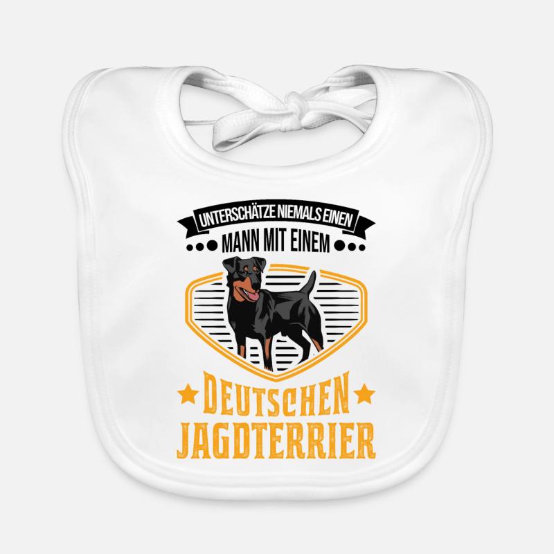 Deutscher Jagdterrier Mann Baby Bio-Lätzchen