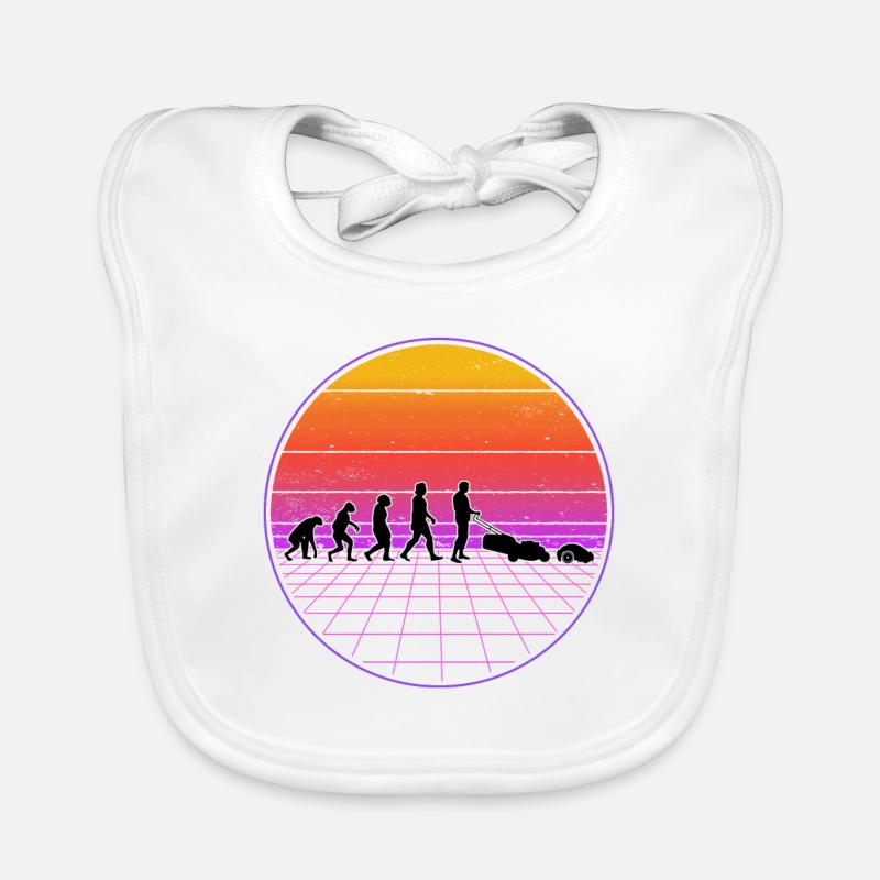 Tondeuse à gazon robotisée Evolution Retro Tondeuse à gazon robotisée Bavoir bio Bébé