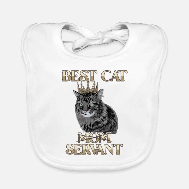 Best Cat Mom Servant chaton chat de gouttière Bavoir bio Bébé