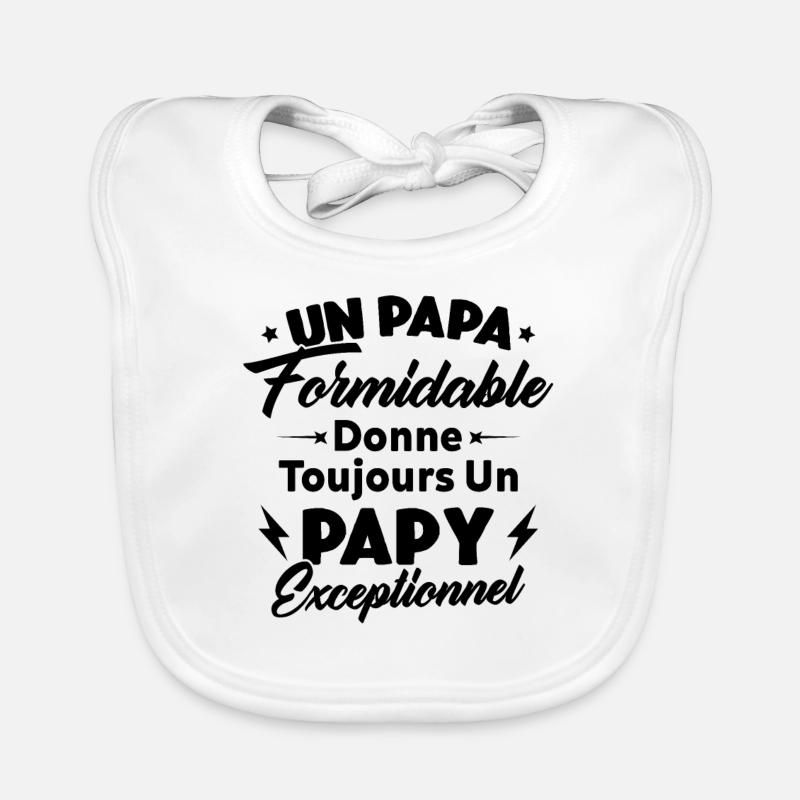 Cadeau pour grand-père - Un papy exceptionnel Bavoir bio Bébé