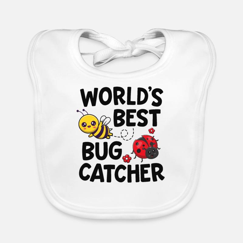 Meilleur attrape-insectes entomologiste du monde Insect Lady Bavoir bio Bébé