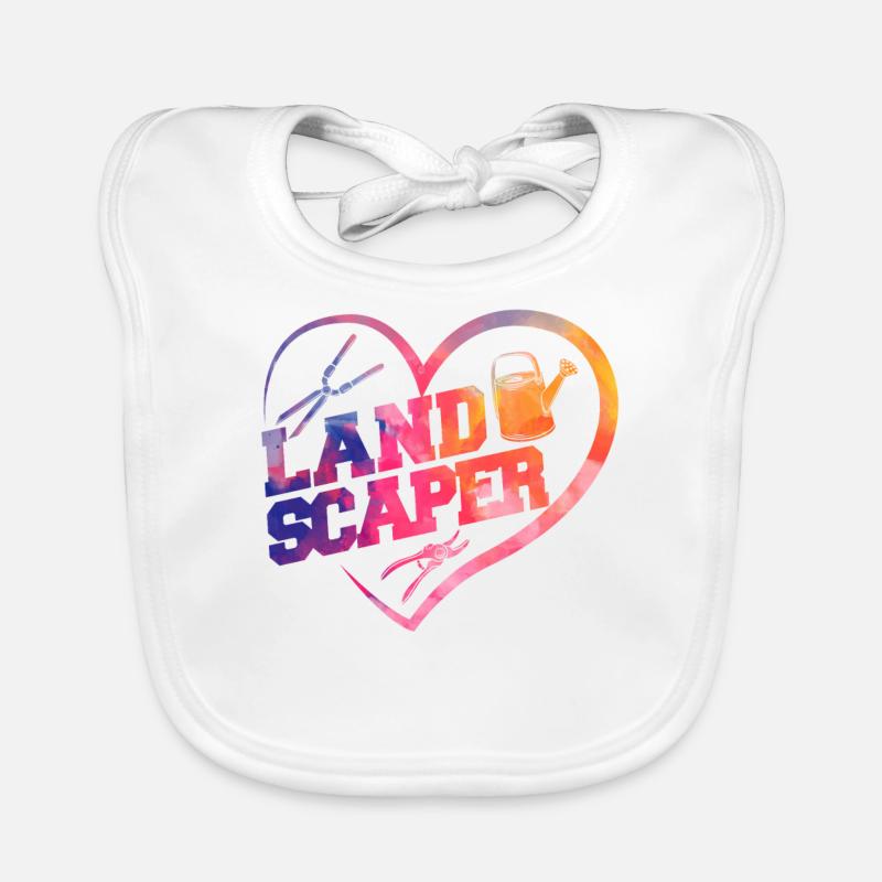 Landscaper Landscaping Landscape Organic Baby Bibs