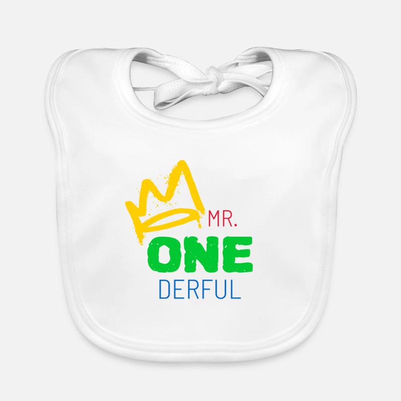 Erster Geburtstag Junge Baby Bio-Lätzchen