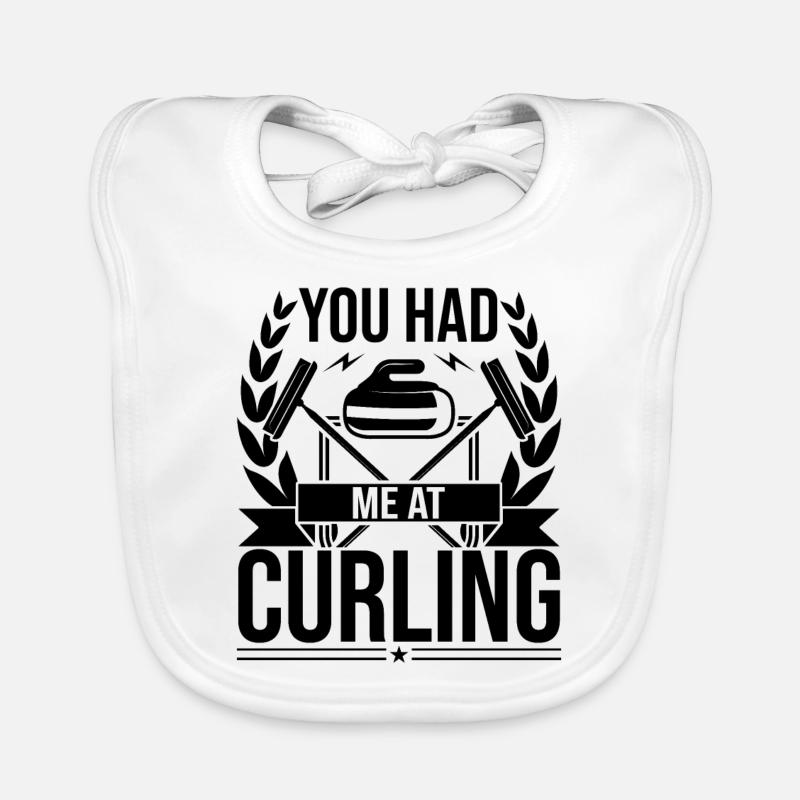 You Had Me At Curling Baby Bio-Lätzchen