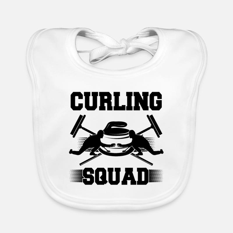 Curling Squad Baby Bio-Lätzchen