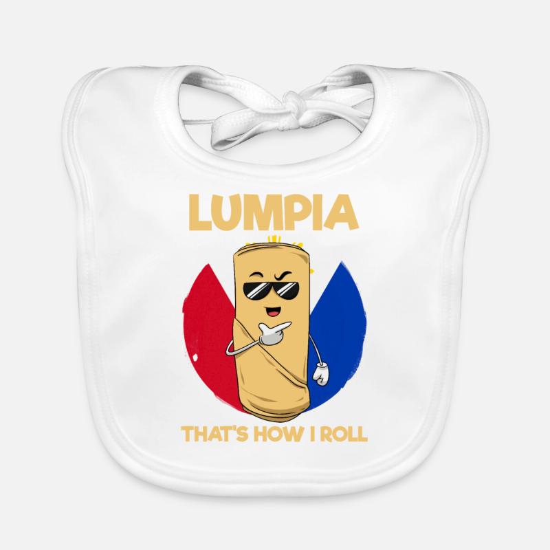 Philippines Filipino Spring Roll I Gift Organic Baby Bibs
