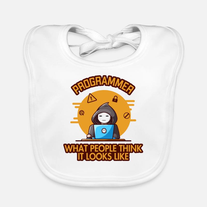 Programmer Looks Like Engineer Full Stack Organic Baby Bibs