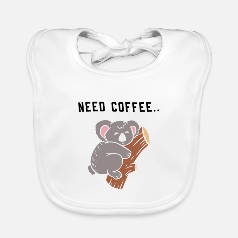 Coffee Design Funny Organic Baby Bibs
