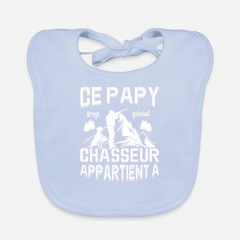 Ce Papy Trop Génial Chasseur Appartient À [NOM] Bavoir bio Bébé