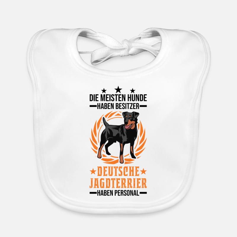 Deutscher Jagdterrier Personal Baby Bio-Lätzchen