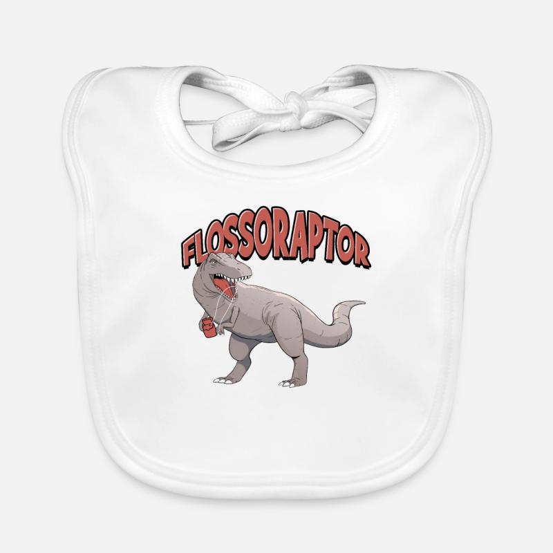 Floss Funny Flossoraptor Hygiène dentaire - Avenir Bavoir bio Bébé