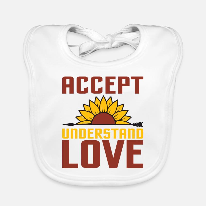 Accepter et comprendre l’amour Bavoir bio Bébé