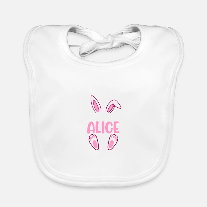 ALICE Pâques Bavoir bio Bébé