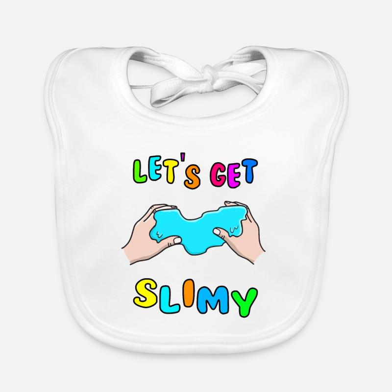 Slime Fluffy Drizzly Nuage Texture Bubble Pop Bavoir bio Bébé