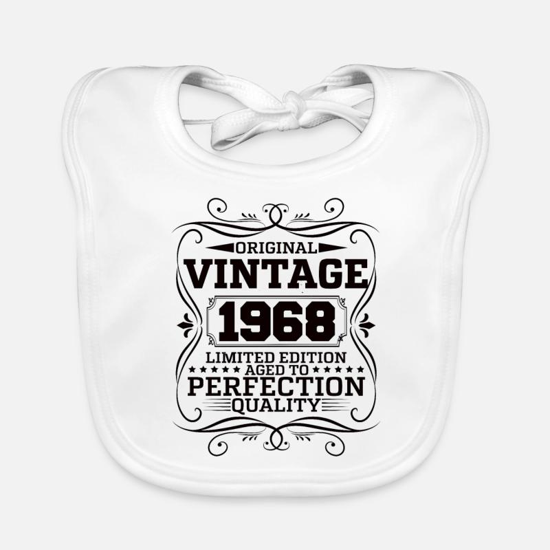 Vintage 1968 Original Limited Edition Organic Baby Bibs