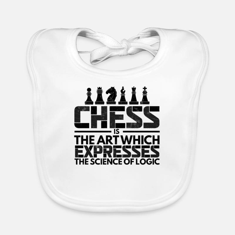 Chess Art Expresses Science Logic Chess Master Organic Baby Bibs