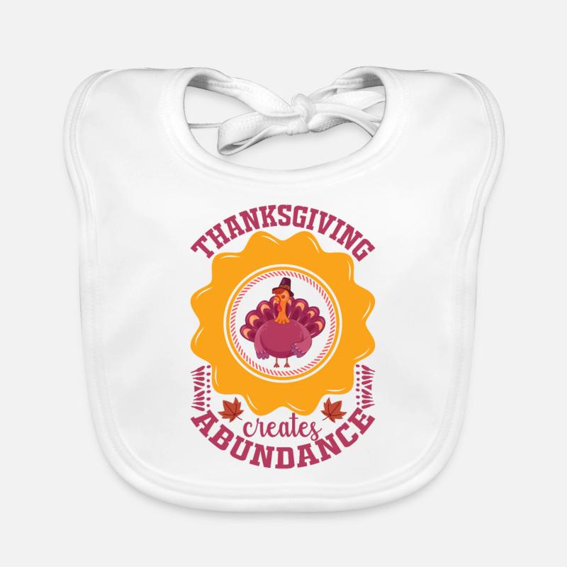 Dinde de Thanksgiving Dinde de Thanksgiving Bavoir bio Bébé