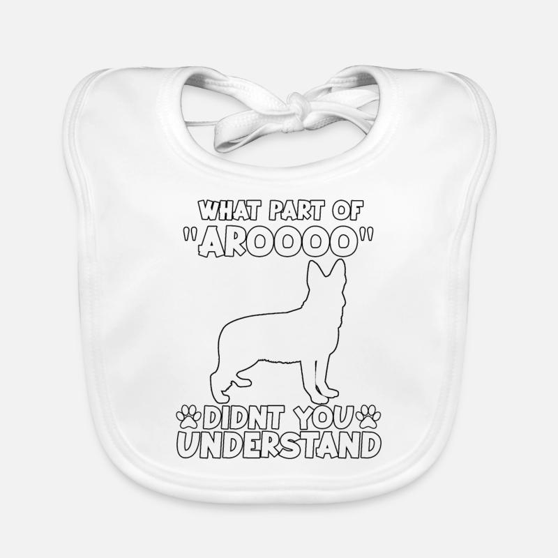 German Shepherd Dog Owner Gassi Dogs Organic Baby Bibs