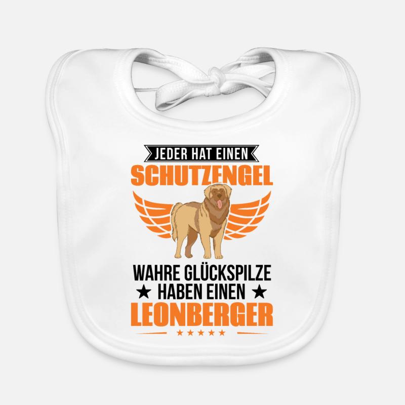 Leonberger Schutzengel Baby Bio-Lätzchen