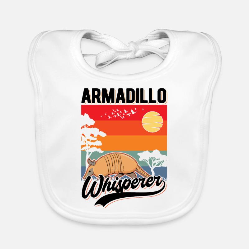 Gürteltier Flüsterer Armadillo Whisperer Organic Baby Bibs
