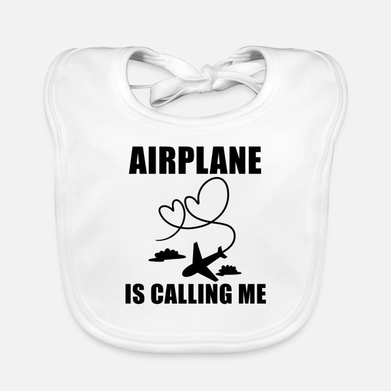 Flugzeug Pilot Spruch Geschenk Baby Bio-Lätzchen