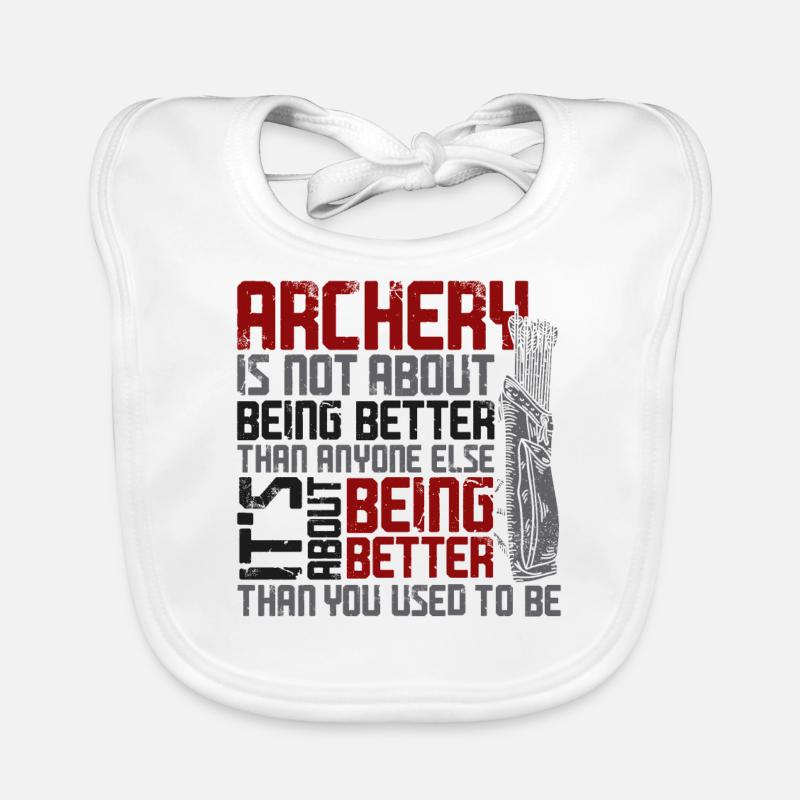 Archery Bow Archer Vintage Archery Baby Bio-Lätzchen