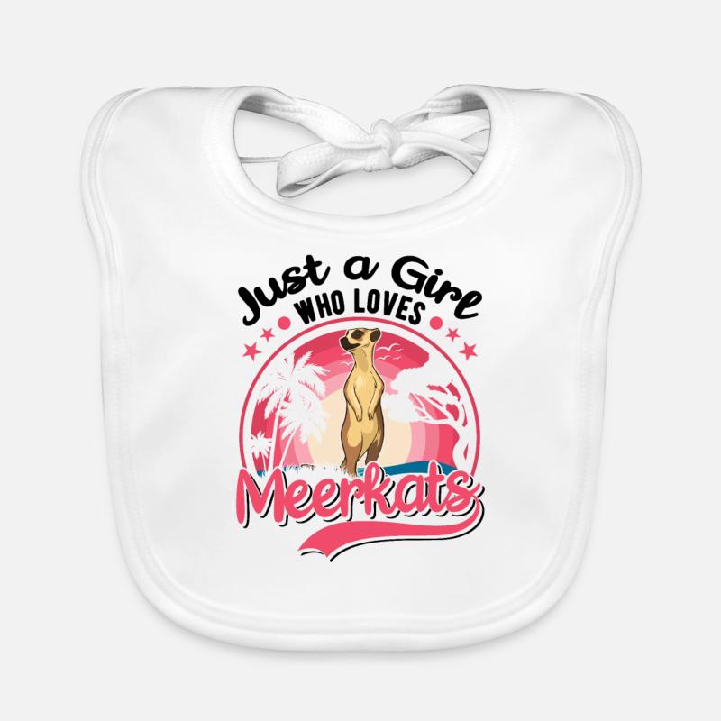 Erdmännchen Mädchen Meerkat Baby Bio-Lätzchen