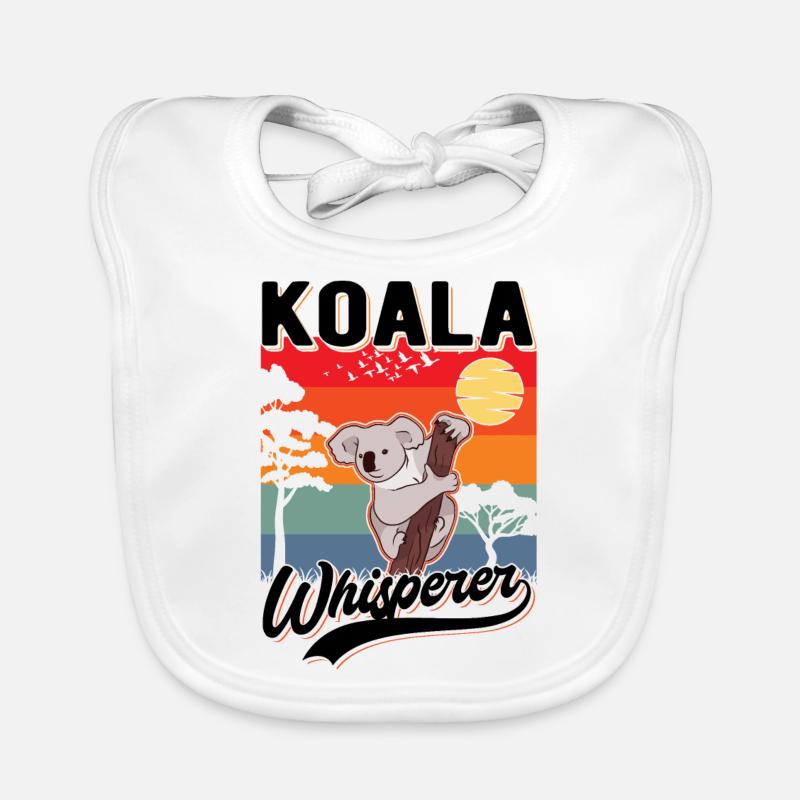 Koala Whisperer Koala Whisperer Koala Bear Bavoir bio Bébé