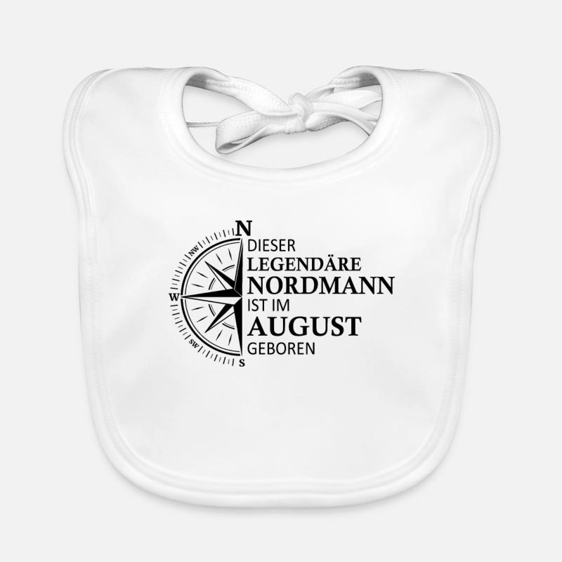 Norden Nordisch August Geburtstag Sprüche Baby Bio-Lätzchen