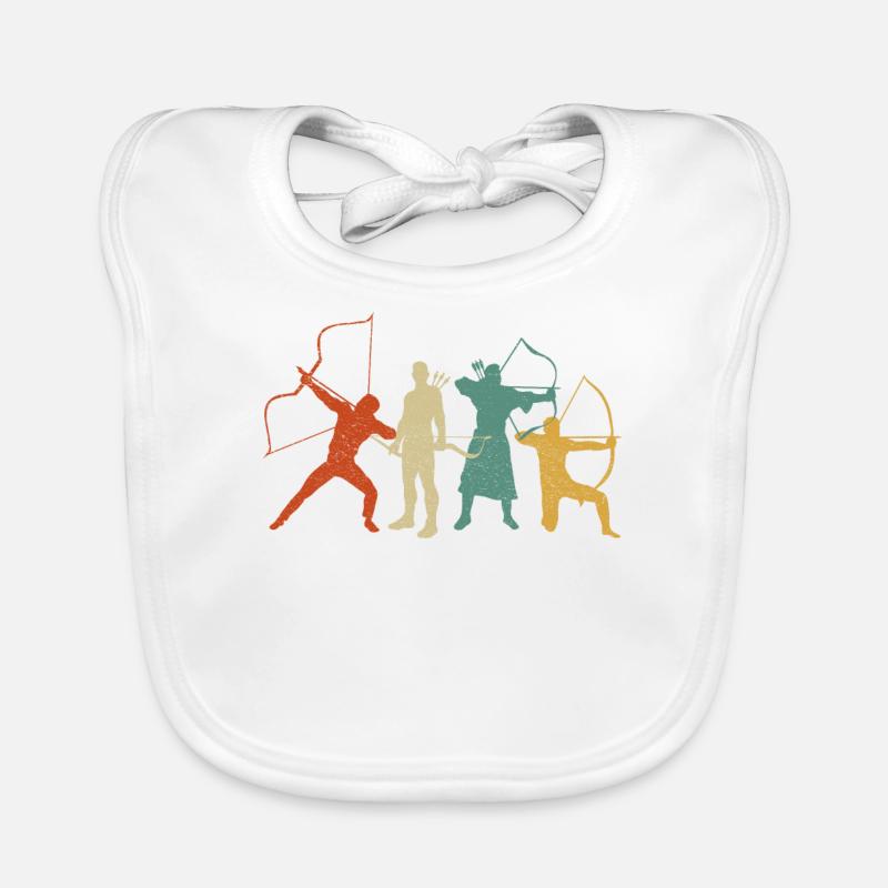 Archery Bow Archer Retro Vintage Baby Bio-Lätzchen
