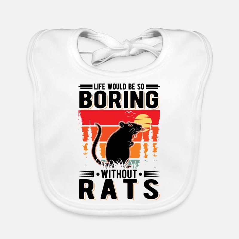 Rat Gift Maison Rat Bavoir bio Bébé